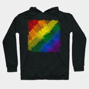 Messy Rainbow Stripes Hoodie